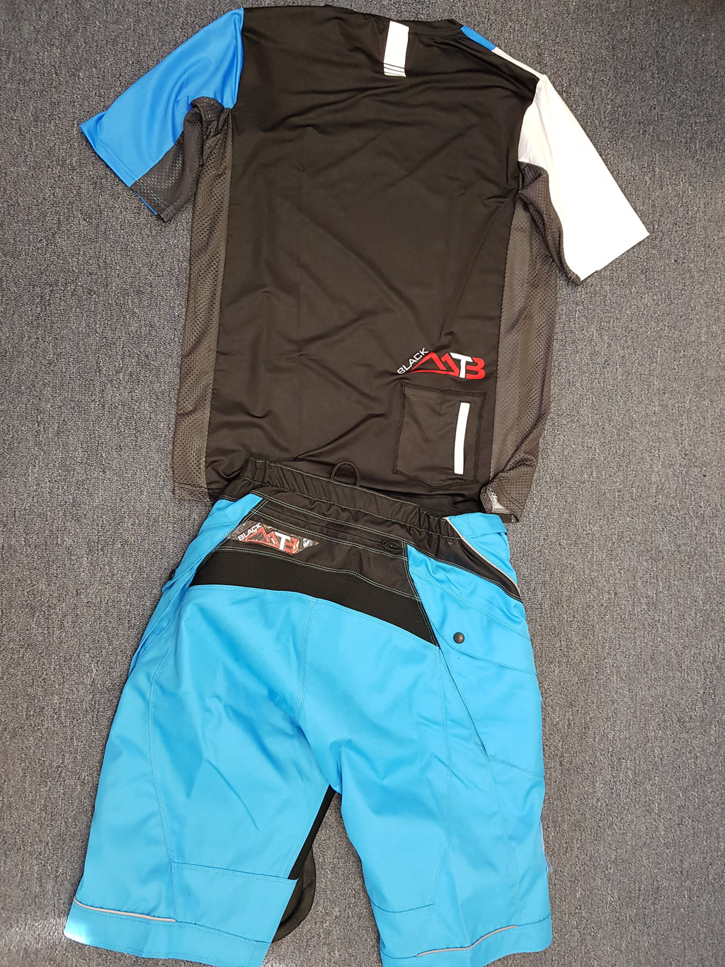 “Raptor” MTB Kit – Cerulean Blue Enduro/Downhill Shorts & Shirt (Men’s)