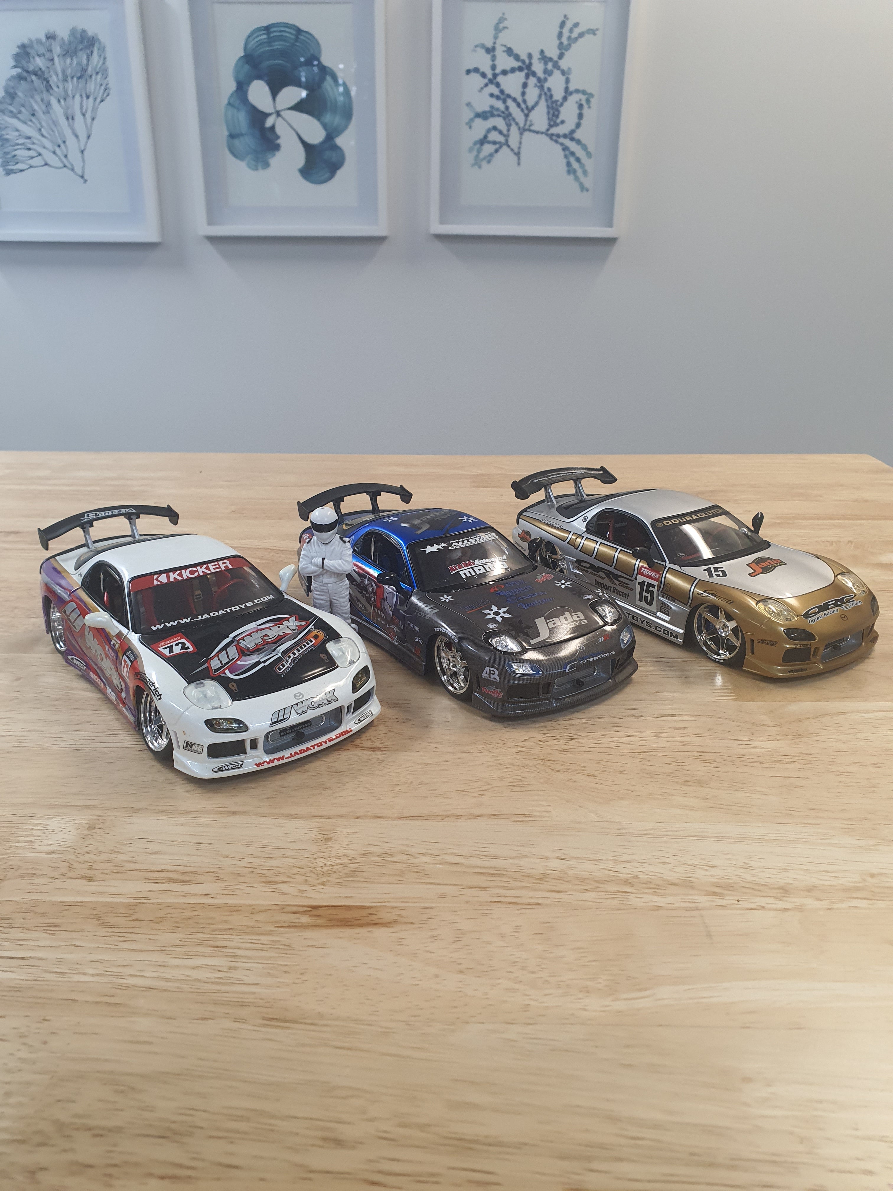 Jada Import Racer 1/18 scale Mazda RX7 set