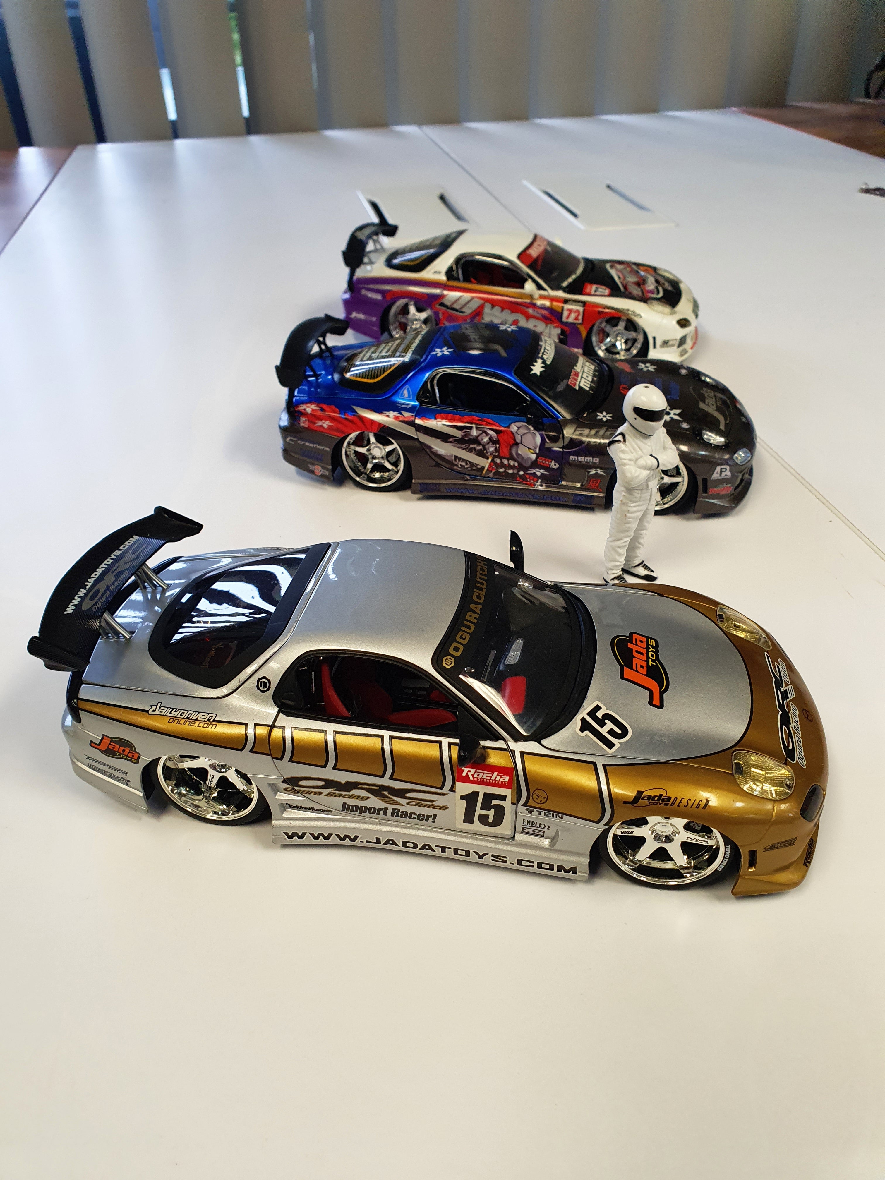 Jada Import Racer 1/18 scale Mazda RX7 set