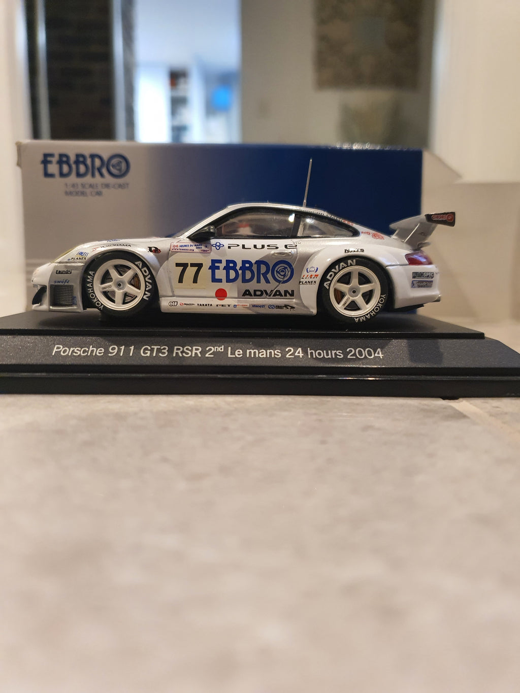 Porsche 911 GT3 RSR by Ebbro 1/43 scale 2nd place Le Mans 24 hr