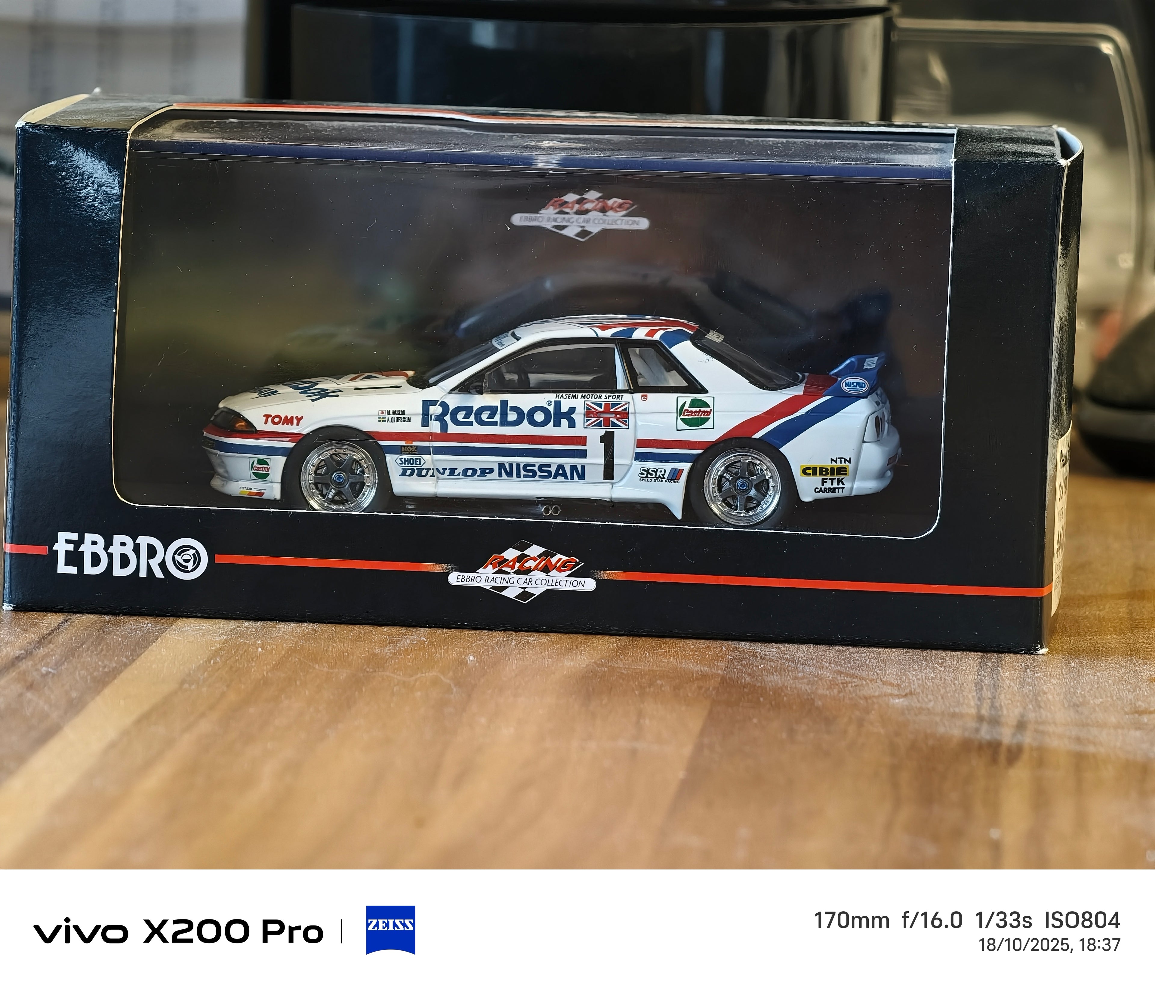 Nissan Skyline GT-R R32 Reebok Ebbro 1/43 scale
