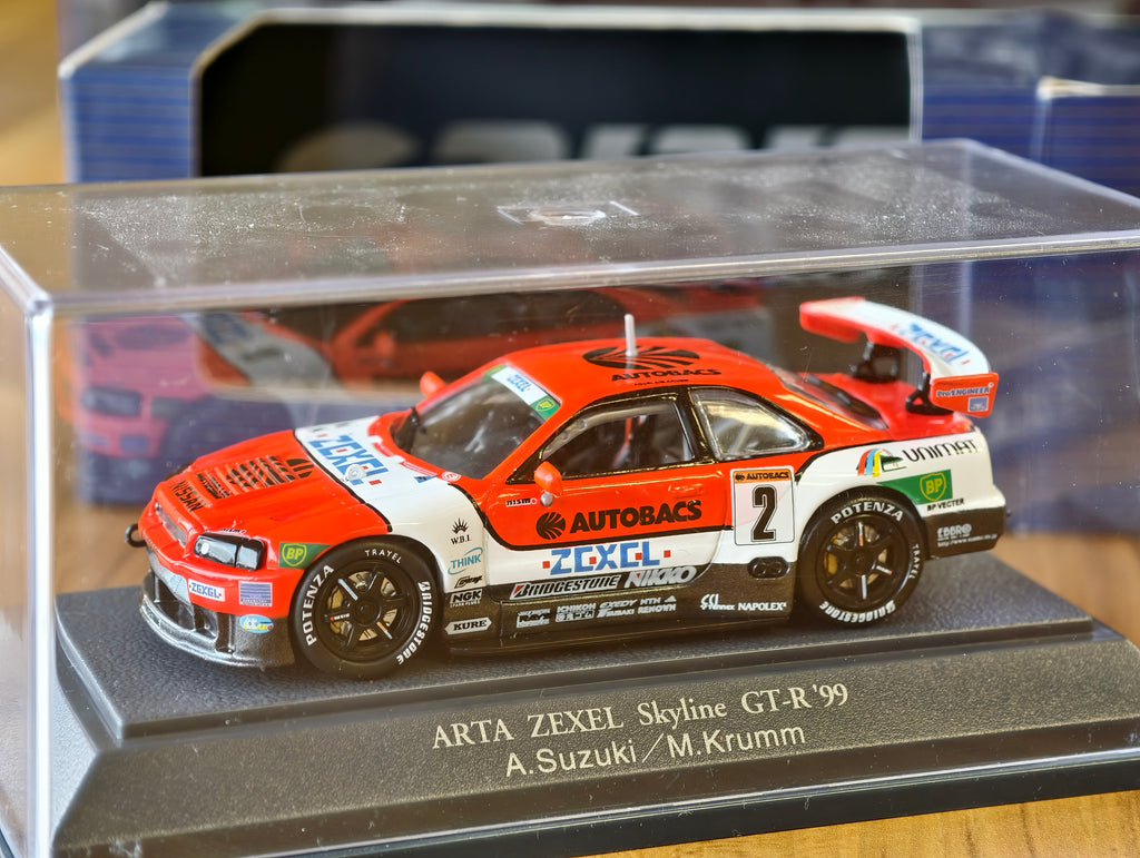 Nissan Skyline GTR R34 Godzilla 1/43 Ebbro Arta Zexel