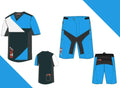 “Raptor” MTB Kit – Cerulean Blue Enduro/Downhill Shorts & Shirt (Men’s)