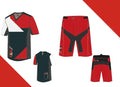 “Raptor” MTB Kit – Chilli Red Enduro/Downhill Shorts & Shirt (Men’s)
