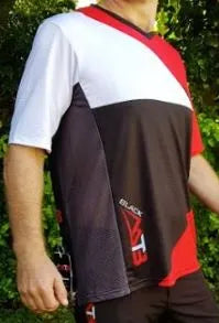Premium MTB Shirt – Chili Red & Black