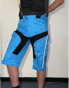 “Raptor” Men’s MTB Shorts – Cerulean Blue Enduro & Downhill Riding